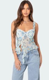 Cascade Ruffled Bra Top Photo 0