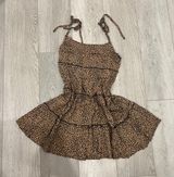 SheIn y2k scene 2000s trendy cheetah leapord print boho cami mini dress Photo 0