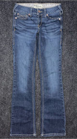 Ariat REAL Mid Rise Arrow Fit Jocelyn Boot Cut Jean 26 x 34 LONG 10036087 EUC Photo 0