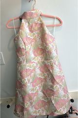 Women’s High Neck Jacquard Floral Dress Shop the Chic Brand Photo 0