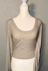 NWOT Reformation Paige Knit Top Size‎ Small Gray Photo 0