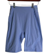 Buffbunny Biker‎ Shorts Women M Periwinkle Blue High Waist Athletic Yoga Gym Photo 0