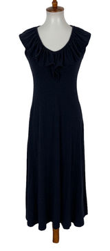 Jewelbox Navy Sleeveless Midi Dress XS Stretch‎ Fit And Flare Cocktail Photo 0