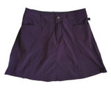 LL Bean Vista Skort Womens 4 Regular Deep Purple Plum Hiking Golf Active‎ Skirt Photo 0