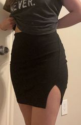 Black Mini Skirt medium. Wave Fashion Photo 0