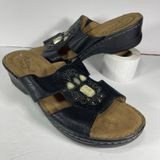 Natural Soul by Naturalizer "Saymore" Beaded Wedge Sandals - Women's Size 10M Photo 0