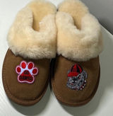 EMU Australia Jolie UGA Bulldogs Sheepskin Slippers‎ Women 10 Chestnut Photo 0