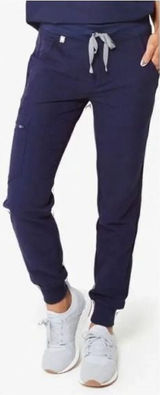 FIGS Zamora High Waisted Jogger Scrub Pants Navy Blue XS NWT Photo 0