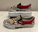 Vans Customs Off The‎ Wall Dog And Car Macaroon Print Shows Size Women 5 Men 3.5 Photo 0