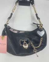 juicy couture bag NWT Black Handbag with‎ Gold Accents rowling satchel Photo 0