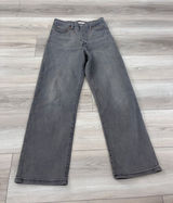 Levis Ribcage Straight Ankle Jeans Gray High Rise Button Fly W26 L27 Photo 0