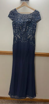 NWT JJ’s House Stormy Mother of the Bride Groom Wedding Maxi Dress size 4 Photo 0