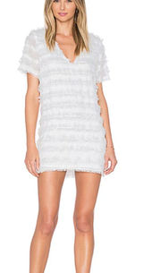 Tularosa Lambros Dress size L Fringe V-Neck Mini Bridal Cocktail Parties Photo 0