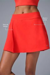 Alo Yoga Skirt Womens Small? Medium? AloSoft Backspin Lined Yoga Tennis Red Photo 0