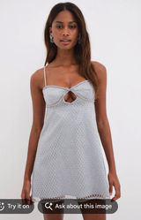 For Love & Lemons Glitter Slip Dress Photo 0