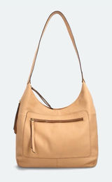 American Leather Tan Leather Shoulder Hobo Bag Photo 0