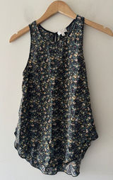 Wilfred Aritzia‎ Floral 100% Silk Floral Cottagecore Tank Top Photo 0