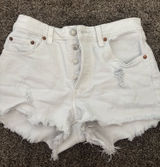 White Levi’s Jean Shorts 501 Photo 0