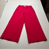 Maeve by Anthropologie Women’s Size‎ 2 Pink Wide-Leg Cropped Pant Pockets Preppy Photo 0