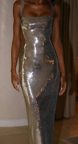Meshki Adoria Sequin Cut-Out Dress Photo 0