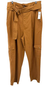 Anthropologie Jessy‎ B Cedar Brown Paperbag Waist Cargo Pants Large NWT Casual Photo 0