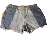 Vintage 00s Y2K Gianni Bini NWT Two Tone Jean Cutoff Shorts Sz XS Photo 0