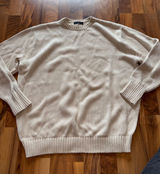 Brandy Melville Sweater Womens One Size Creak 100% Cotton Knit Crewneck classic‎ Photo 0