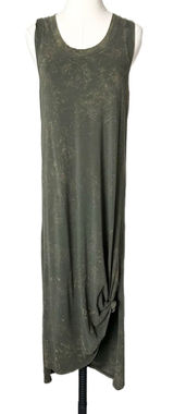 Lululemon All Yours Tank Maxi Dress Cloudy Wash Dark Olive Green Size 6 Photo 0