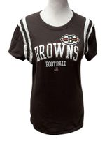 NFL Team Apparel Brown & White Cleveland Browns Football Women's Tee Size Medium Photo 0