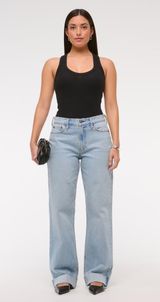 Abercrombie curve love low rise baggy jean Photo 0