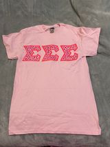 Tri Sigma Pink Letters Photo 0