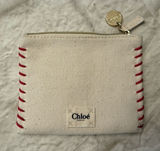 Chloe Parfums Limited‎ Edition 2023 Pouch Pochette Cream Red Stitch Photo 0