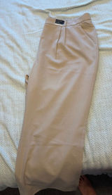 Abercrombie Ultra High-Rise Curve Love Trousers Tan Wide-Leg Photo 0
