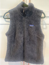 Patagonia Los Gatos Fleece Vest Womens Large Gray Full Zip High Pile fall warm Photo 0