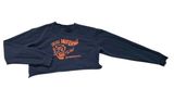 John Galt dark grey / washed black "club inferno" long sleeve crop top 🔥 Photo 0