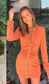 With Jean Andy Dress‎ in Maple Orange XS Blogger Summer Polo LA Spring Photo 0