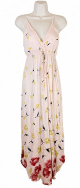 Billabong Women’s M Pink Floral Maxi Dress Photo 0