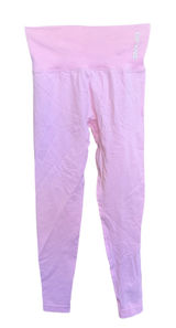 DFYNE Dynamic High Waisted Ribbed Leggings‎ Baby Pink Size Small Workout Photo 0