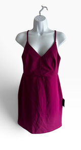 NWT Lulus Dear Desires Magenta Bodycon Mini Dress. Cocktail Party Bright Photo 0
