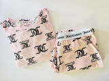 Juicy Couture Pink Sleepwear Loungewear Pajama Set Jogger‎ Logo Terrycloth Y2K M Photo 0