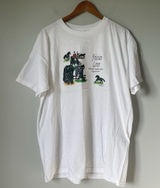 Fruit of the Loom Vintage 1998 T-Shirt 'Friesian Love' Horse White Unisex XL Photo 0