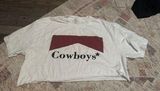 Boutique Cropped Cowboys Shirt Photo 0
