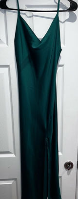 Paper Heart Satin slip dress with slit xs Photo 0