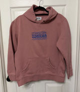 JIBERISH embroidered hoodie pink blue size‎ large Photo 0