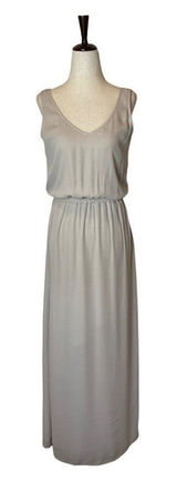 Show Me Your Mumu Taupe Nude Kendall Maxi Side‎ Slit Gown Dress Size XS Photo 0