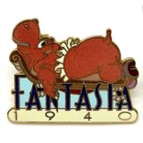Disney Fantasia 1940 Hyacinth Hippo Commemorative Enamel Pin Vintage Official Photo 0
