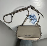 Michael Kors Jet Set Travel Small Crossbody Bag Beige Saffiano Leather Photo 0