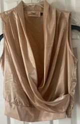 Stella Satin Sleeveless Top, Size L, $22, B53 Gold Size L Photo 0