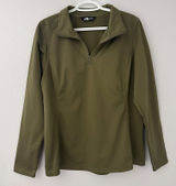 The North Face Womens-L/G Ladies Tech 1/4 Zip Fleece Pullover Burnt Olive Green Photo 0