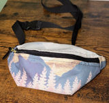 Mountains fanny pack crossbody celestial outdoors hiking society 6 unisex Photo 0